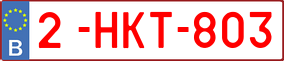 Truck License Plate